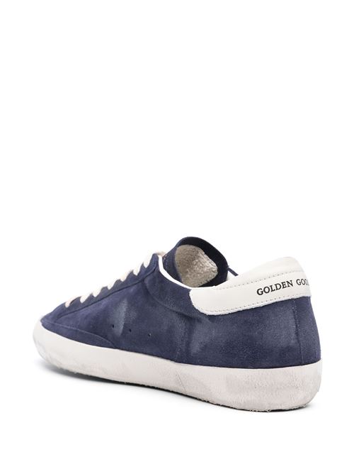 SUPER STAR SUEDE UPPER LEATHER STAR AND HEEL GOLDEN GOOSE DELUXE BRAND | GMF00101.F005529.50669/BLUE/WHITE